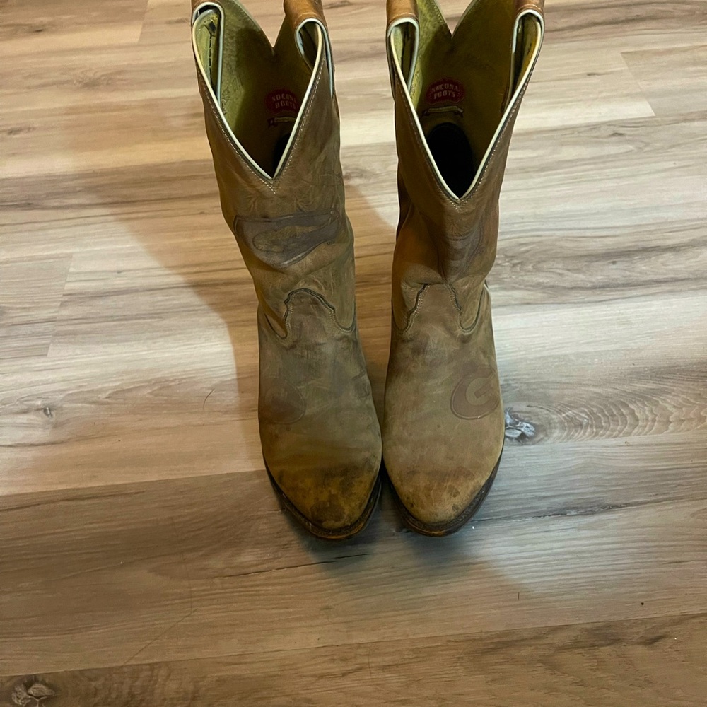 UGA Georgia Bulldog boots Nocona men’s size 8.5 women’s 10.5